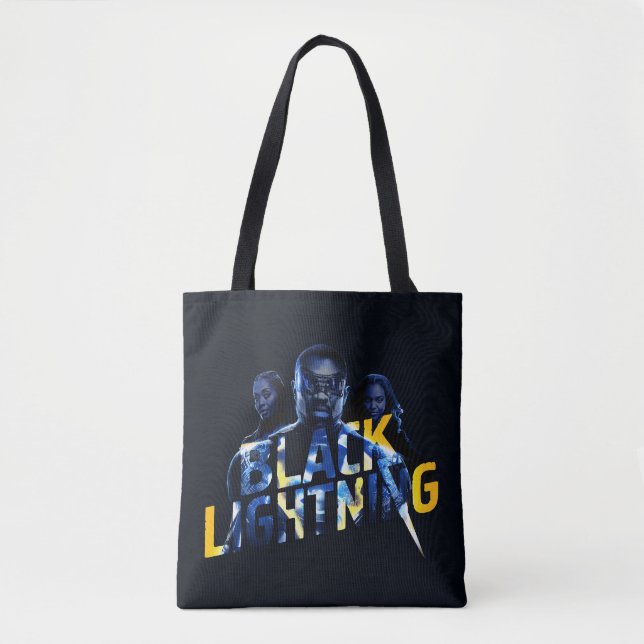 Tote Bag Black Lightning Heroes (Devant)