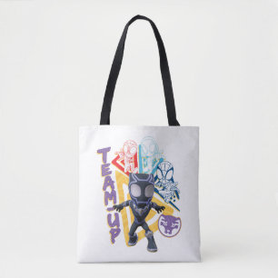 Tote Bag Black Panther & Spidey Team "Team-Up"