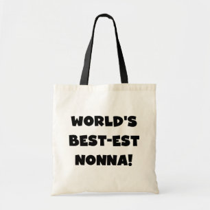 Tote Bag Black Text Meilleurs T-shirts et cadeaux Nonna