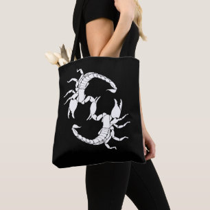 Tote Bag Black & White Letter S