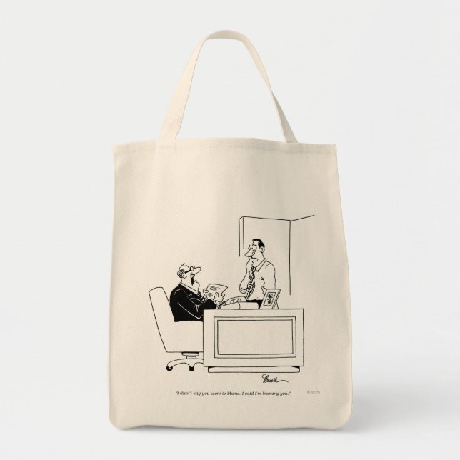 Tote Bag Blâme de bureau (Devant)