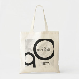 Tote Bag Blanc 90 Décennie Anniversaire