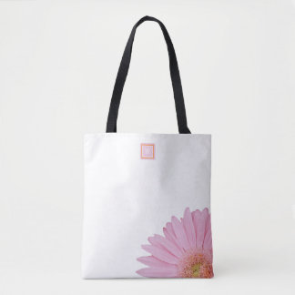 Tote Bag Blanc rose de Fourre-tout d'épaule de marguerite