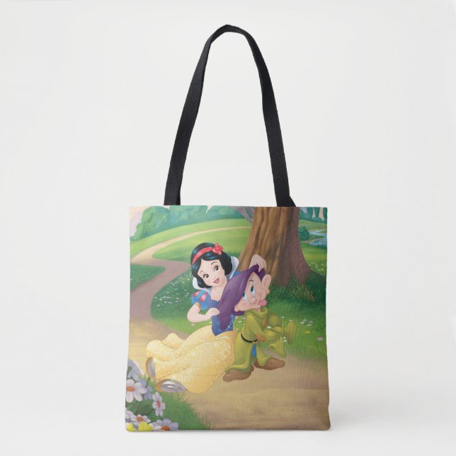 Tote Bag Blanche Neige Et Dopey (Devant)