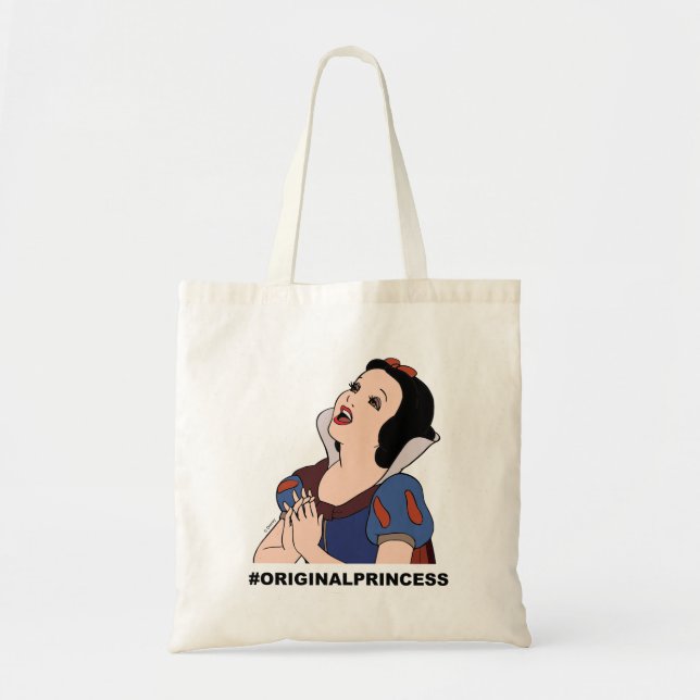 Tote Bag Blanche | #Princesse d'origine (Devant)