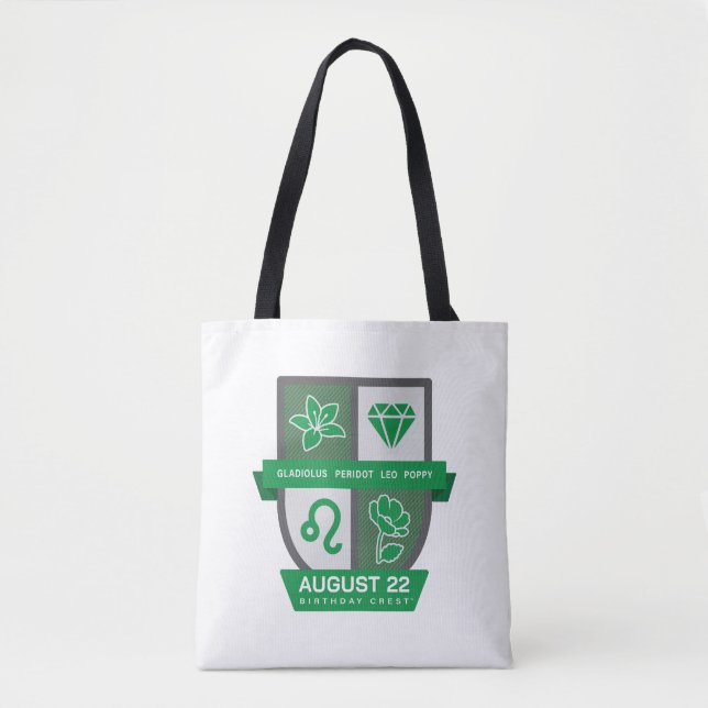Tote Bag Blason d'anniversaire Léo™ pour le 1er-22 août (Devant)