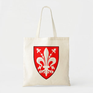 Tote Bag Blason de Florence Lys Florentin rouge