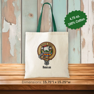 Tote Bag Blason du clan Duncan sur tartan