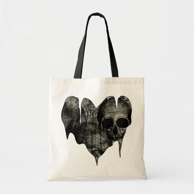 Tote Bag Bleak Heart Gothique Valentine (Devant)