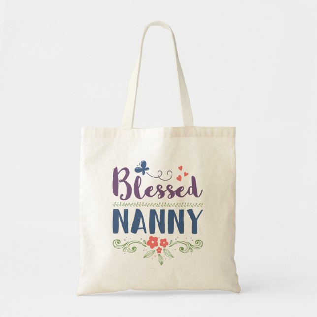 Tote Bag Blessed Nanny (Devant)