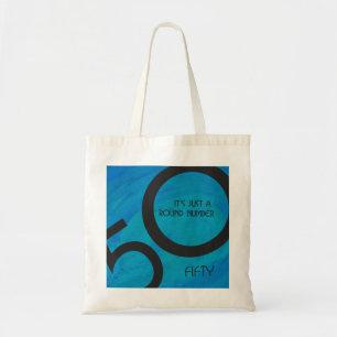 Tote Bag Bleu 50 Décennie Anniversaire