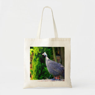 Tote Bag Bleu casqué Guinée Fowl debout au soleil