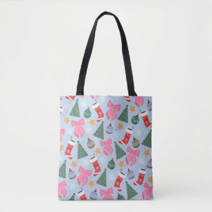 Tote Bag Bleu de Noël
