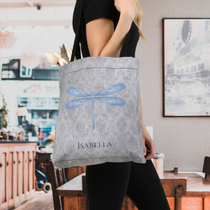 Tote Bag Bleu Dragonfly Damas