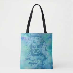 Tote Bag Bleu face Bayon