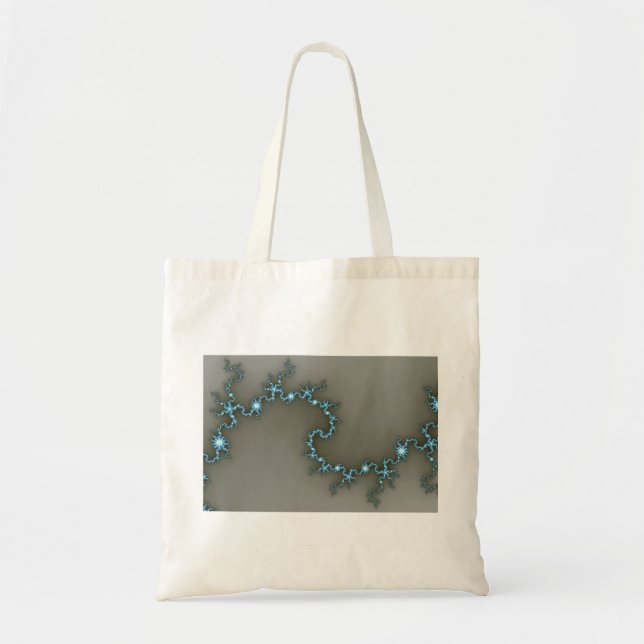 Tote Bag Bleu - Fractal (Devant)