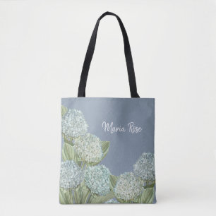 Tote Bag Bleu Hydrangée/ Bleu Duché