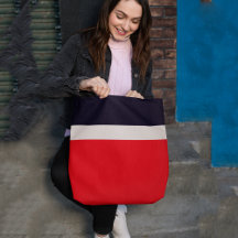 Bleu Marine Avec Rouge