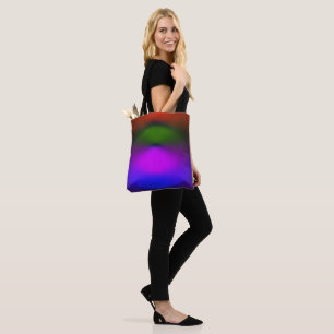 Tote Bag Bleu néon, violet, vert, orange