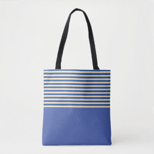 Tote Bag Bleu sur bande bleue