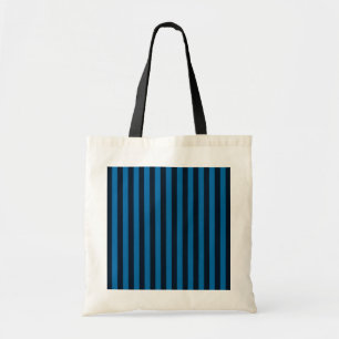 Tote Bag Bleu sur Bleu Vertical Stripes Décor