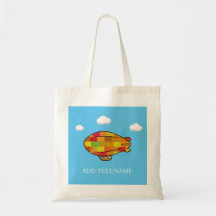 Tote Bag Blimp Bleu Dans Ciel Bleu