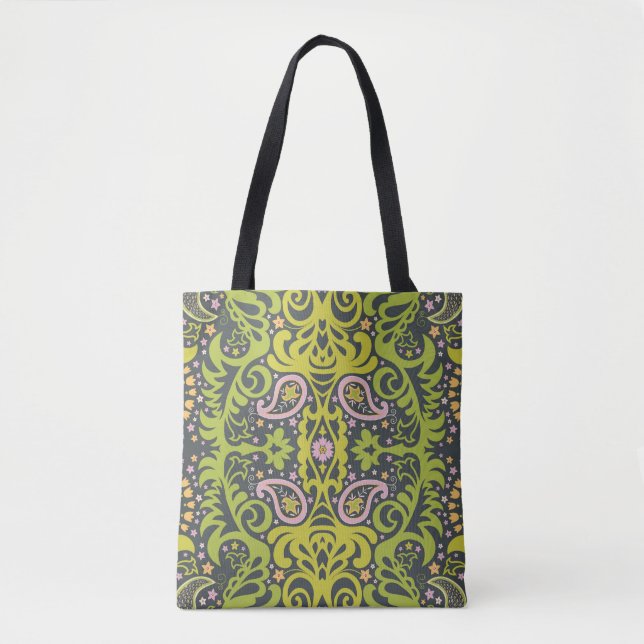 Tote Bag Bliss orientaux : Paisley Floral Pattern (Devant)