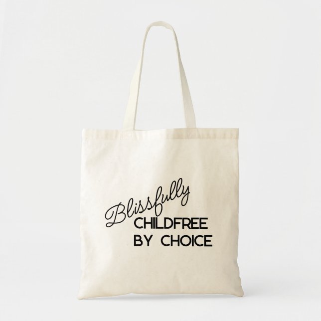 Tote Bag Blissful Childfree par choix (Devant)
