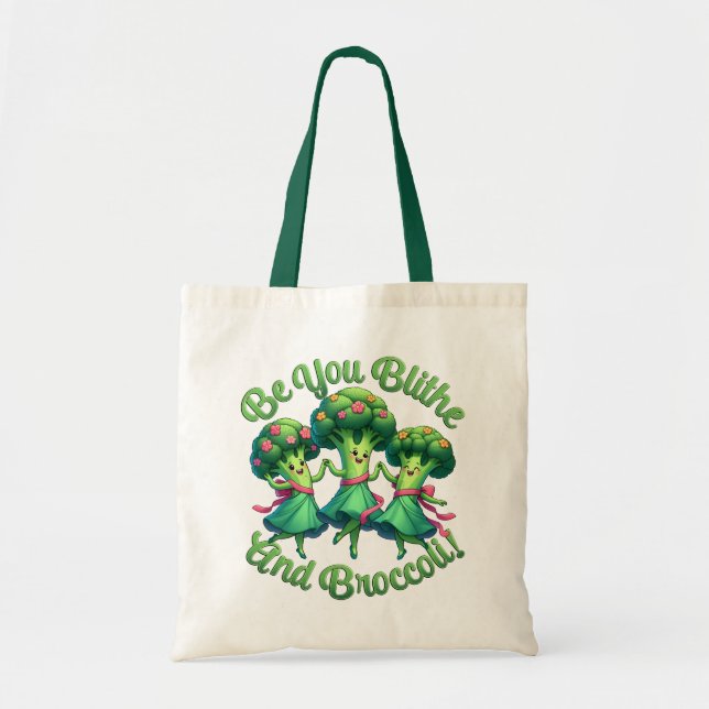 Tote Bag Blithe Et Brocoli (Devant)