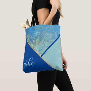 Tote Bag Bloc couleur bleu