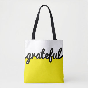 Tote Bag Bloc de couleur blanc jaune gracieux