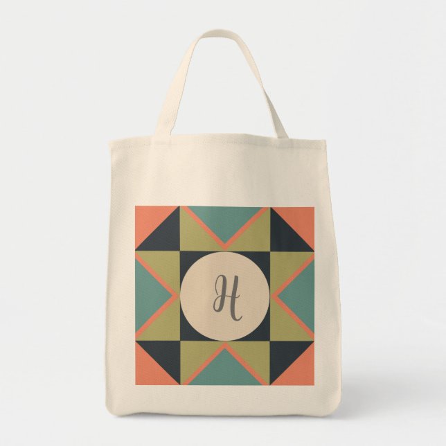 Tote Bag Bloc de surface monographique personnalisé (Devant)