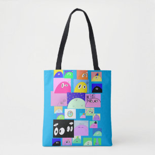 Tote Bag Blog Alien mignon Dessin Drôle Sassy Comic