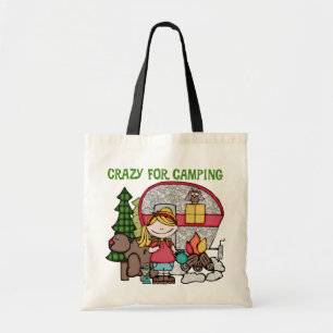 Tote Bag Blond Girl Crazy Pour Camping