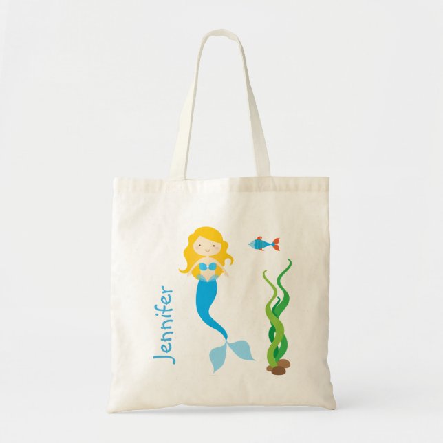 Tote Bag Blonde Carton Sirène Treat Bag (Devant)