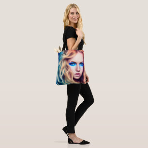 Tote Bag Blonde Haired Blue Eyed Bombshell