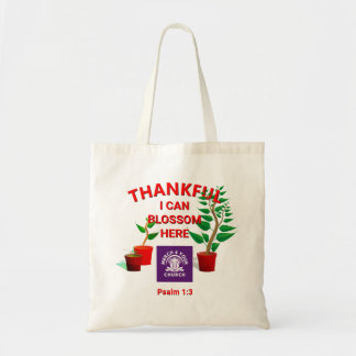 Tote Bag Blossom plantée ici Église chrétienne AJOUTER LOGO