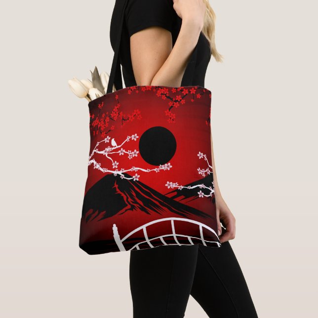 Tote Bag Blossom rouge (De près)
