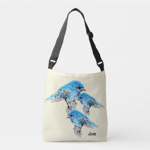 Tote Bag : Blue Birds