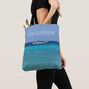 Tote Bag Blue Caribbean (personnalisable)