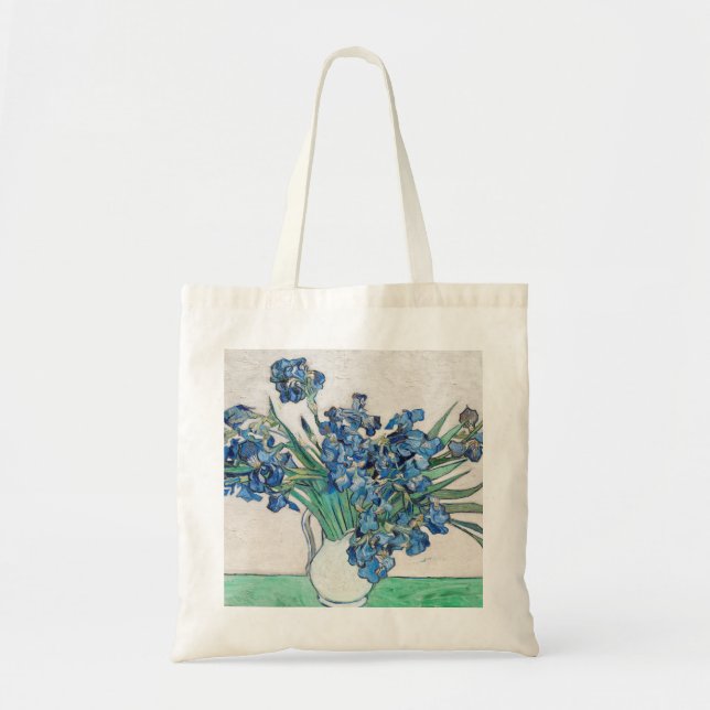 Tote Bag Blue Irises par Vincent Van Gogh Art (Devant)