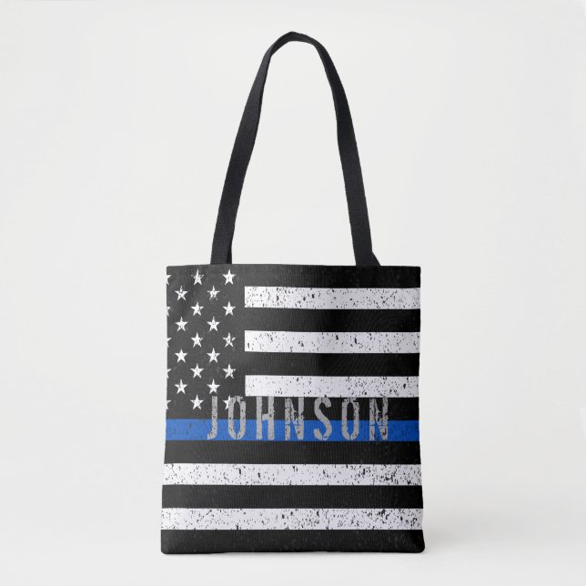 Tote Bag Blue Line mince (Devant)