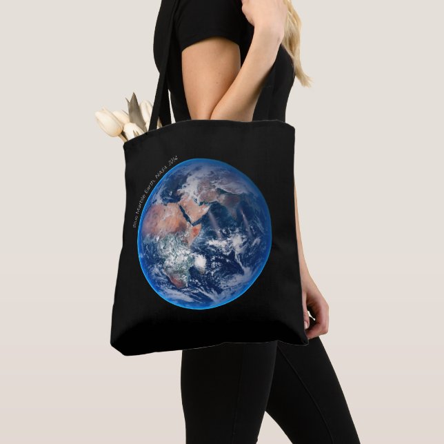 Tote Bag Blue Marble Earth, 2014 Photo satellite (De près)