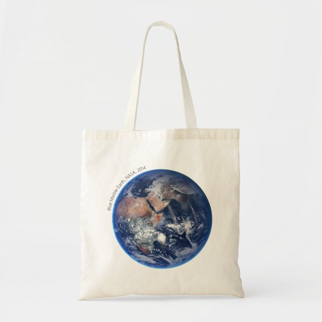 Tote Bag Blue Marble Earth, 2014 Photo satellite (Devant)