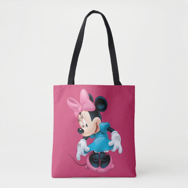 Tote Bag Blue Minnie | Curtseing (Devant)