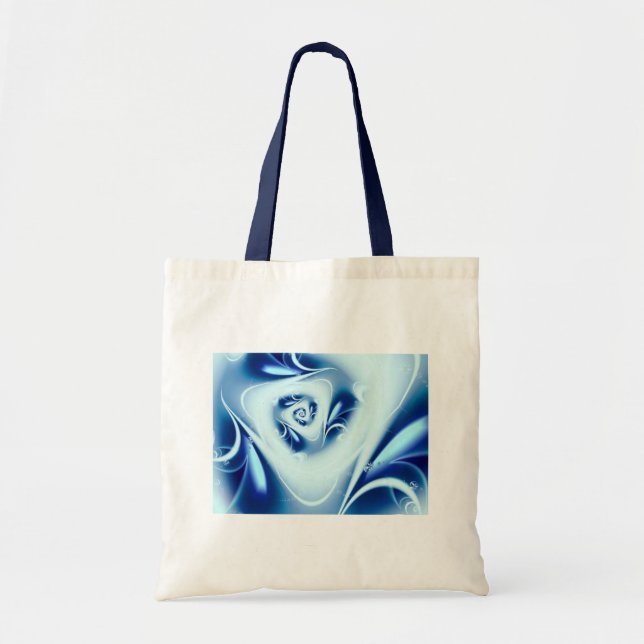 Tote Bag Blue Water Fine Fractal Art (Devant)