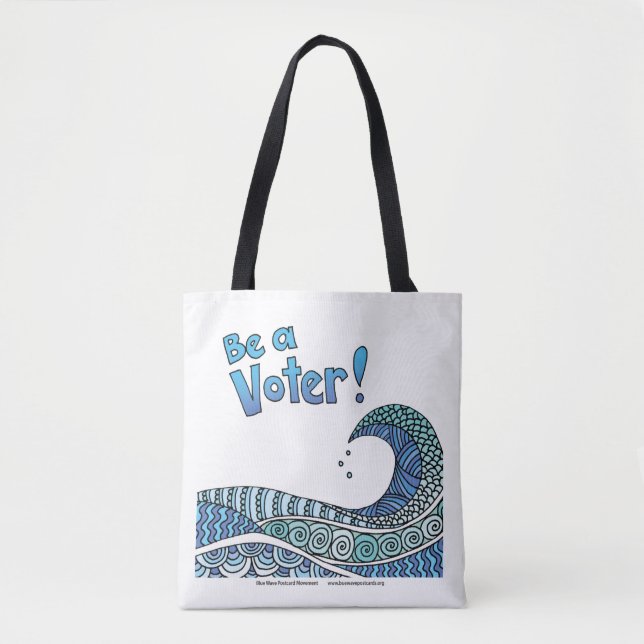 Tote Bag Blue Wave - Be a Voice Fourre-tout (Devant)