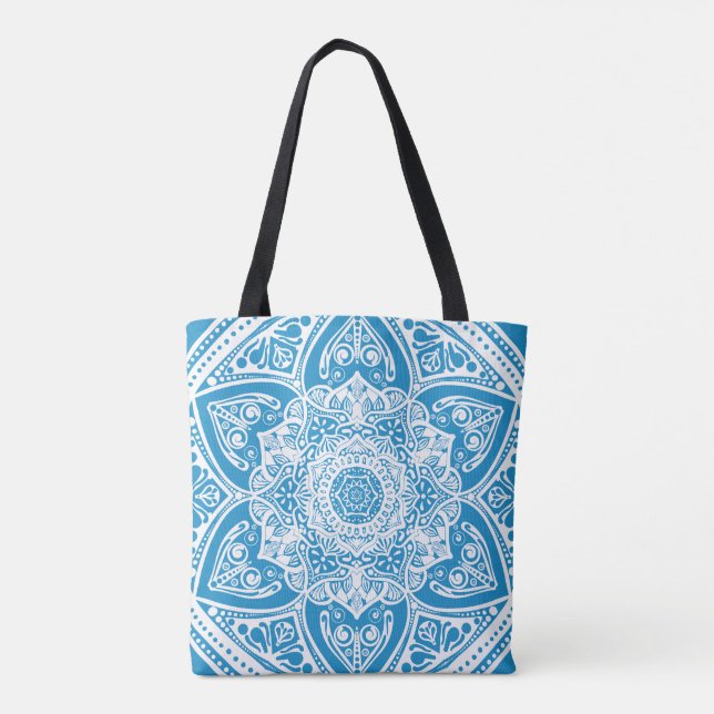 Tote Bag Bluebird Mandala (Dos)