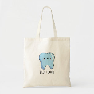 Tote Bag Bluetoot Drôle Technique Pun de dent bleue