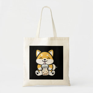 Tote Bag Boba Corgi, Corgi Boba, Boba Shiba, Shiba, Corgi